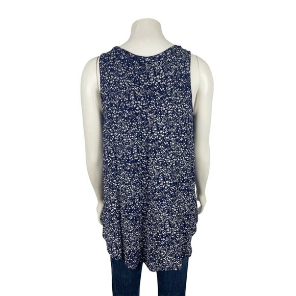 Set of 2 Old Navy Luxe Tank Tops Medium Floral Sleeveless Blouse - Picture 5 of 11